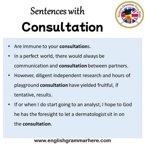 consultation in a sentence.